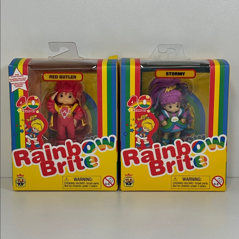 Rainbow Brite Mini Figurines – Red Butler & Stormy 2-Piece Bundle
